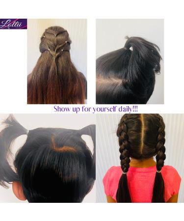 Lollii 750 Count Pack of Black and Clear Elastic Hair Ties for Baby, Women, Girls, and Kids - Stretchy Ouchless Hair Bands - Buy Online on GoSupps.com