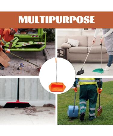 Collector Dustpan - Long Handle Dust Pan for Garden Waste Cleaning Supplies Ergonomic Handle Cleaning Dustpan with Collector Bag for Recycle Leaves Twigs - Buy Online on GoSupps.com