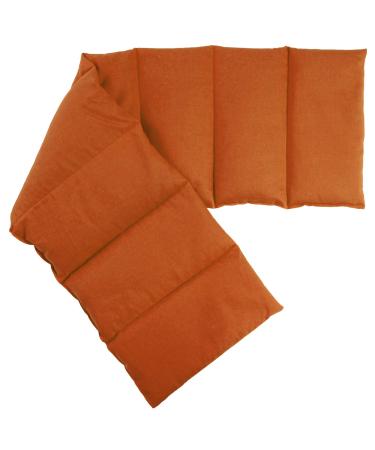 Rapeseed pillow 75x20cm large 8-chamber orange - heat pad grain pillow