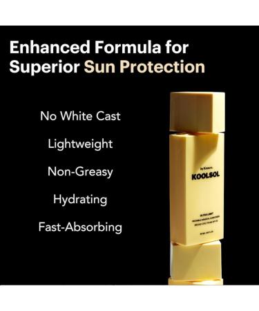 KOOLSOL by Knours | Zero White Cast | Mineral | Reef Safe | Korean Face Sunscreen SPF 50 | Made in USA | FDA OTC Registered | Aloe + Centella + Panthenol + Niacinamide | Sensitive Skin | 1.69oz - Buy Online on GoSupps.com