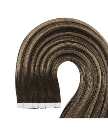 Youngsee Ombre Tape In Hair Extensions - Real Hair Dark Brown to Blond 50g 20pcs - Perfect for Balayage & Cancer Patients - Buy Online on GoSupps.com