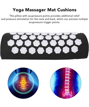 Acupressure Pillow Massage Set - Black | Relief for Back & Neck Pain | Mindfulness & Relaxation - Buy Online on GoSupps.com