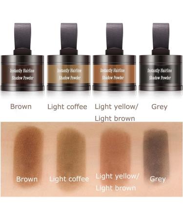 Instant Hairline Shadow Powder - Root Concealer for Women and Men (Brown) - Buy Online on GoSupps.com