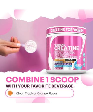 2Packs Creatine for Women Creatine Monohydrate Serving to Support Energy Lean Muscle Mass and Mental Clarity Unflavored Vegan NonGMO - Buy Online on GoSupps.com