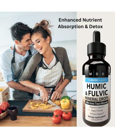 Humic & Fulvic Acid Supplement - Enhanced Nutrient Absorption & Detox 2oz Liquid - Optimal Wellness Formula - Buy Online on GoSupps.com