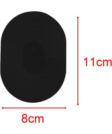 Milageto 10x Sweatproof Sports Stickers - Non-Slip Patches for Fitness Cycling & Climbing - Black Overpatch Tapes - Buy Online on GoSupps.com