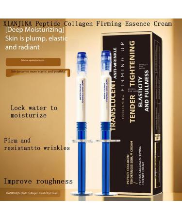  Grgowe 2PC Micromolecular Collagen Anti Wrinkle Lotion Face Serum Peptide Collagen Firming Essence Moisturizer Relieve Dryness Smooths Expression Wrinkles - Buy Online on GoSupps.com