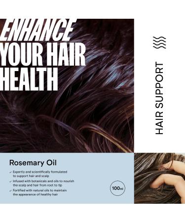 NUMAN Rosemary Hair Oil - 100% Natural Hair Care Serum for Dry Damaged Hair - Contains Argan Oil Sweet Almond Oil Flaxseed Oil Castor Seed Oil Avocado Oil & Rosemary Leaf Oil - Buy Online on GoSupps.com