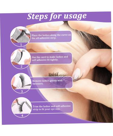20 Sheets Eyelash Adhesive Strips - Self-Adhesive Glue-Free Reusable for Fake Eyelashes | Gentle Non-Irritating Easy to Apply & Remove - Buy Online on GoSupps.com