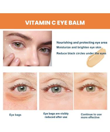 Vitamin C Eye Cream Eye Cream for Dark Circles and Puffiness Retinol Eye Cream Moisturizing Eye Cream Fine Lines Reduction (3pcs) - Buy Online on GoSupps.com