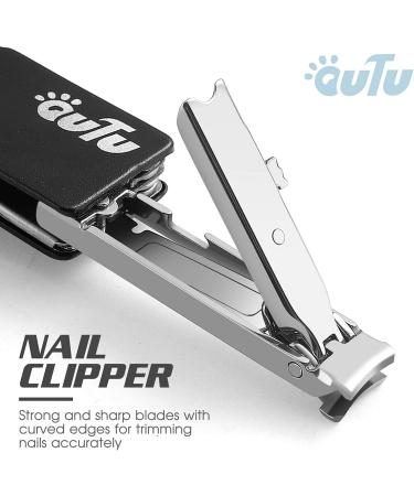 OUTU 8 in 1 Keychain Nail Clipper Multitool - EDC Utility Tool with Scissors, Tweezers - Perfect Gifts for Men, Husband, Dad, Boyfriend - Black - Buy Online on GoSupps.com