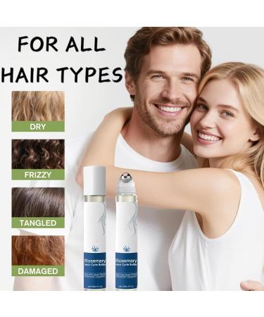 Rosmarin-Haarwachstumsserum roll on s rum naturel l'huile de romarin favorise la croissance et renforce les cheveux Anti-Haarausfall-Roller pour hommes et femmes (6pcs) - Buy Online on GoSupps.com