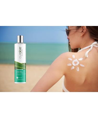 Curaloe Aloe Vera Body Lotion for Women and Men | Natural Moisturizer with African Shea Butter & Avocado Oil | Hydrates, Softens, and Firms Dry, Sensitive Skin - Buy Online on GoSupps.com