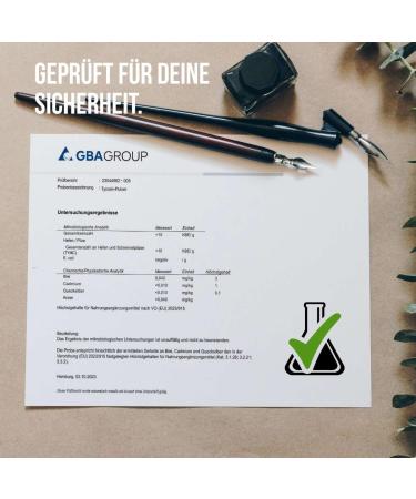 aminopure | Pure Tyrosine Powder | Pure L-Tyrosine Without Additives | Fermentation From Corn (Non-GMO) | 100% Vegan & Lab Tested | 250g - Buy Online on GoSupps.com