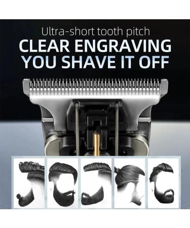 Professional Cordless Hair Trimmer & T-Blade Clippers for Men - Zero Gapped Edgers with LCD Display | Gold Grooming Kit - Buy Online on GoSupps.com