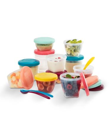 Babymoov Babybols Multiset baby food storage containers weaning pots - 3 x 120 ml 3 x 180 ml 6 x 250 ml and 3x Soft Spoons - Buy Online on GoSupps.com