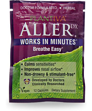 AllerDx Herbal Seasonal Support - Non-Drowsy Plant-Based Respiratory Relief - Vegan 144 Capsules - Fast-Acting Allergy Aid - Buy Online on GoSupps.com