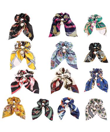 Sukokola Light Pink Pearl Trailer Cotton Hair Tie - Printed Pattern Ponytail Accessories for Women & Girls - Buy Online on GoSupps.com