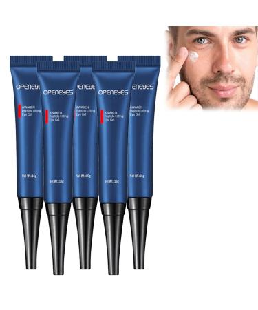 FUSSWIND Openeyes Awaken Peptide Lifting Eye Gel Nordizoe Openeyes Awaken Peptide Lifting Eye Gel nordizoe openeyes Lifts Firming Anti-wrinkle Eye Tightener Men Eye Cream Anti Aging (5Pcs)