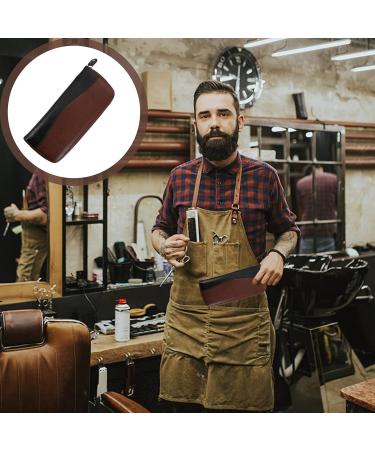 Beaupretty Leather Scissor Case - 2-Pack Travel Hairdressing Tool Bag Classic Pocket Scissors Holder Wearable Hair Cutting Accessories - 23x10x1.5cm - Buy Online on GoSupps.com