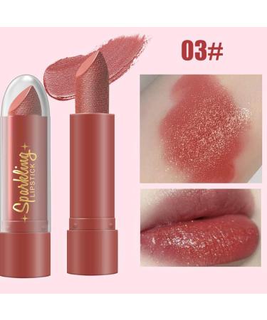 Iridescent Lipstick Travel Lip Color Pack of 6 Moisturizing Travel Lipsticks Intense Color for Women - Buy Online on GoSupps.com