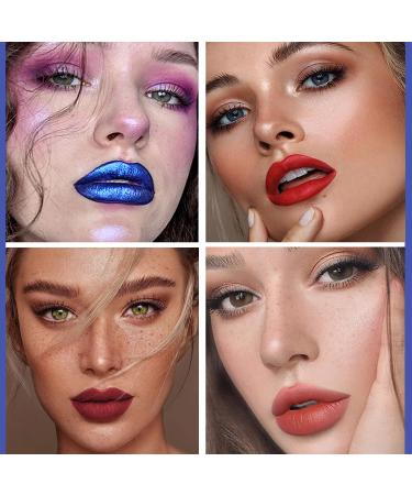 5 PCS Long Lasting Lip Stain Peel Off Matte Gloss Kit | Waterproof Non-Stick Cup Stain for Women Girls - Liquid Lipstick Set - Buy Online on GoSupps.com