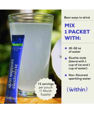 Clear Within Electrolyte Powder Sugar Free Daily Hydration Mix with Magnesium Zinc & Potassium Electrolytes for Energy Focus and Wellness Vegan Non-GMO 15 Servings - Buy Online on GoSupps.com