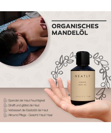 Neatly Sweet Almond Body Oil - 100ml | Nourishing Sweet Almond Oil for Soft Hydrated Skin - International Shipping Available - Buy Online on GoSupps.com