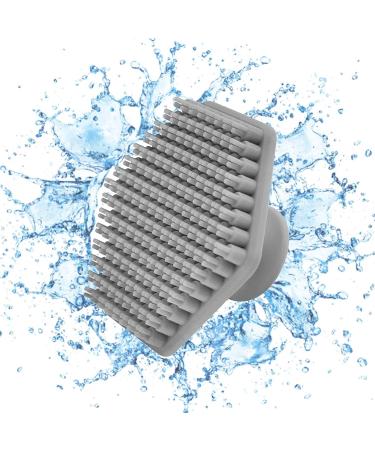 Silicone Facial Cleansing Brush - Silicone Face Scrubber Exfoliator with Handle Rubber Face Scrubber Face Wash Brush Facial Cleansing Brush Handheld Face Exfoliator Brush for Women Grey - Buy Online on GoSupps.com