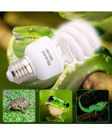 Buy Aiicioo UVB Light Reptiles Kit 10.0 23W - Sunlight Lamp for Bearded Dragons Turtles & Lizards | 1 Pack 23W - Buy Online on GoSupps.com
