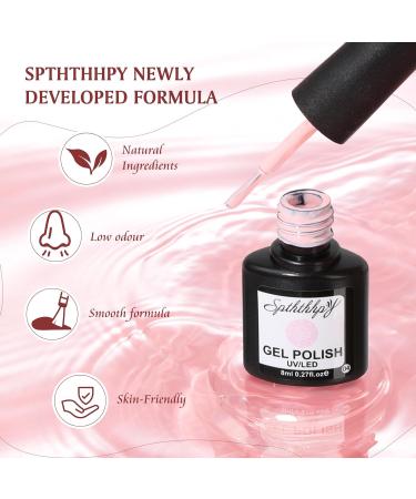 SPTHTHHPY 12+3 Gel Nail Polish Set with 48W Lamp Starter Kit - Complete Nail Kit for Beginners - Includes Base and Top Coat - DIY Manicure Salon Tools for Home - Macaron Girl Collection - Buy Online on GoSupps.com