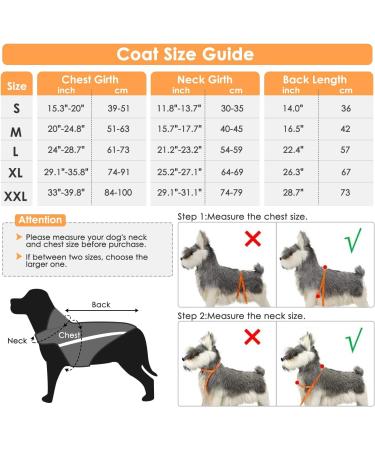 Slowton XL Gray Dogs Winter Jacket - Adjustable Waterproof Dog Coat with Reflective Stripes | Warm Pet Vest for Cold Weather - Buy Online on GoSupps.com
