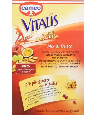 Cameo Vitalis Muesli Croccante Miele e Mandorle Frutta Secca Frutta Cereal Mix Test Kit 3 x 300 g - Buy Online on GoSupps.com