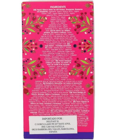  English Tea Shop English Tea Shop Organic Red Berry Infusion 20 Bags 40g - Buy Online on GoSupps.com