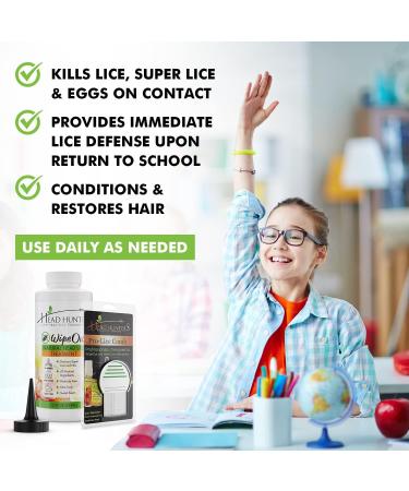 Head Hunters Pro Kit - Wipeout Extra Strength Family Lice Treatment Shampoo & Comb - Kills Lice, Super Lice, and Nits - Non-Toxic 12oz - Buy Online on GoSupps.com