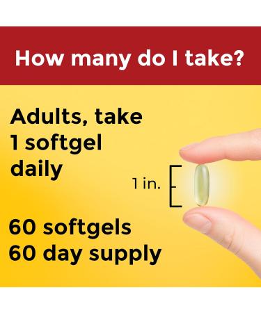 Nature Made Omega 3 Fish Oil and Algae Oil Supplements 1200mg Omega 3 Supplement for Heart Brain and Eyes Support One Per Day 60 Softgels - Buy Online on GoSupps.com