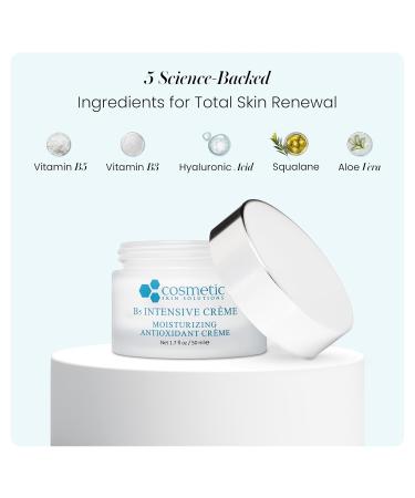 B5 Intensive Cr me Hydrating Day & Night Face Moisturizer with Hyaluronic Acid Squalane & Vitamins B3 B5 & E Lightweight Anti-Aging Cream for Dry Oily & Combination Skin 1.7 fl oz - Buy Online on GoSupps.com