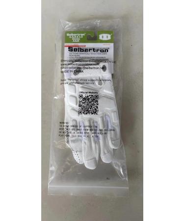Seibertron G.A.R.G 2.0 Gel Filled Anti-Impact Ultra-Stick Football Gloves for Youth & Adults - White Size L | International Shipping Available - Buy Online on GoSupps.com
