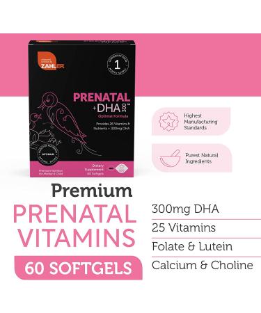 Zahler Prenatal + DHA 300 - 180 Softgels for Optimal Maternal Health - Buy Online on GoSupps.com