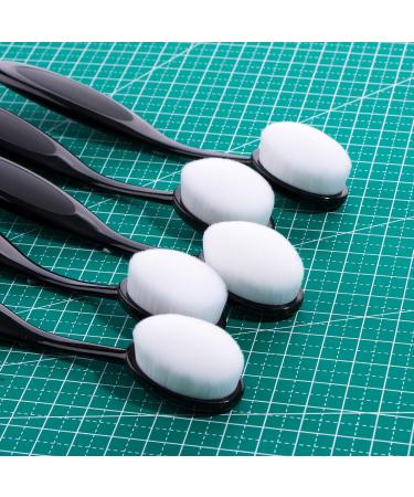 UNIMEIX 5 Pack Craft Ink Blending Brushes Set - Oval Makeup Blender Brush for Card Making - Buy Online on GoSupps.com