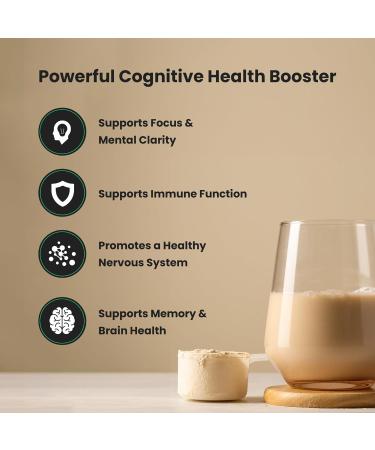 NutraChamps Organic Lions Mane Powder - 2000mg Powerful Nootropic for Memory, Focus, Immune Support - Vegan Lion s Mane Mushroom Powder Supplement with Naturally Occurring Beta-Glucans - 8oz - Buy Online on GoSupps.com