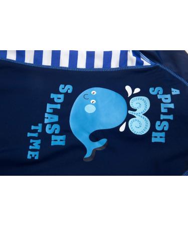 BONVERANO Baby Boys Long Sleeve Swimsuit UPF 50+ Sun Protection Whale - Size 2, 2-3 Years - Buy Online on GoSupps.com