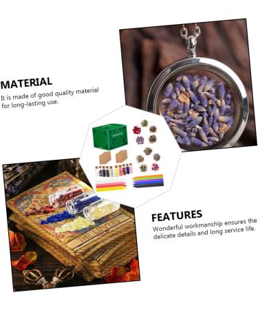 1 Set Witchcraft Candle & Wiccan Supplies - DIY Kits with Dried Flowers Meditation Accessories & Handmade Jewelry Materials - Buy Online on GoSupps.com