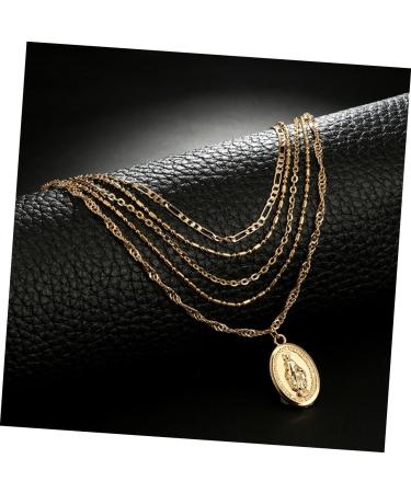 HAPINARY 5 Necklace Necklaces Layer Choker Necklace Jewelry Chain Miss Pendant Fashion - Buy Online on GoSupps.com