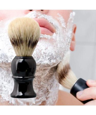 Fenteer Men's Shaving Brush & Cream - Black PP Handle 3.7 Inch Durable Tool for Gentle Skin Care - Buy Online on GoSupps.com