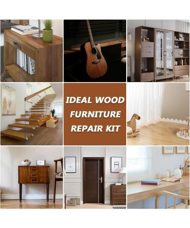 SEISSO Wood Furniture Repair Markers Kit - 19 Pcs Touch Up Markers Polish Wax & Putty for Scratches Cracks & Holes | Ideal for Wooden Doors Floors Tables & Cabinets - Buy Online on GoSupps.com