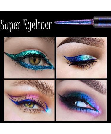 HERBENJOY Chameleon Metallic Liquid Eyeliner Set - Long-lasting Holographic Glitter Multichrome Makeup - Quick Drying & Smudge-proof - Buy Online on GoSupps.com