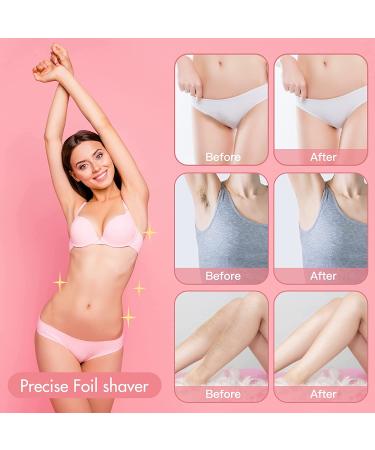 2-in-1 Electric Bikini Trimmer for Women - Painless Hair Removal Razor and Body Shaver with 2 Trimmer Heads - IPX7 Waterproof and Portable Ladies Shaver - Buy Online on GoSupps.com