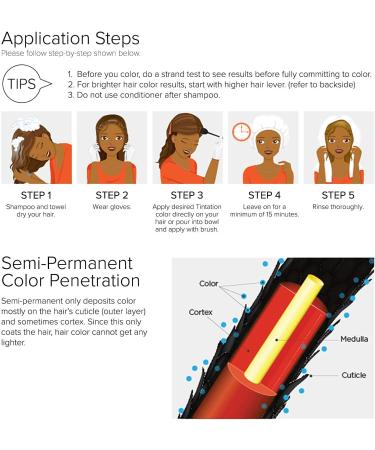 Kiss Tintation Semi-Permanent Hair Color 5 Ounce T740 Or Rose - Buy Online on GoSupps.com