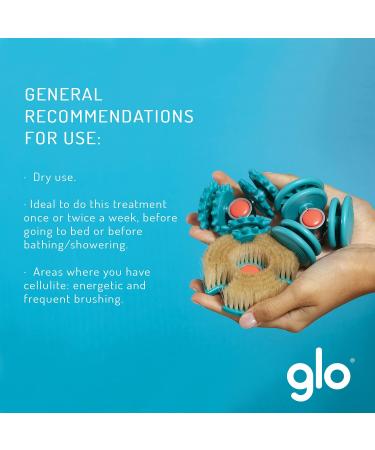 Glo Body Brush - Dry Body Scrub Head for GLO 910 Anti-Cellulite Massager | Stimulate Circulation Tighten & Revitalize Skin - Buy Online on GoSupps.com